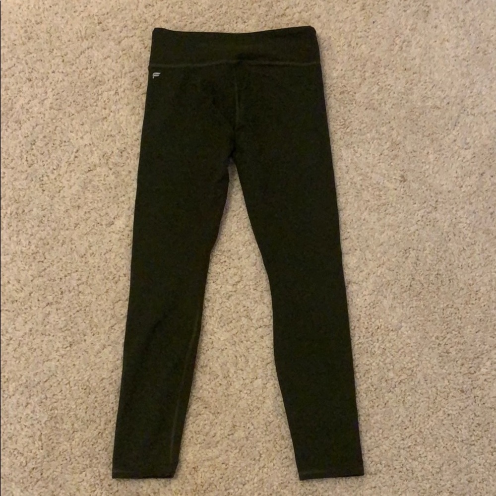 Olive green high waisted fabletics leggings
